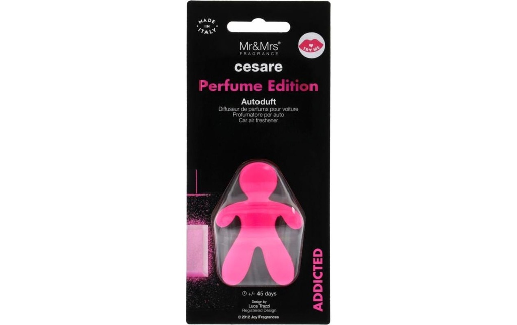 Mr&Mrs Cesare Diffuseur de parfum pour voiture Fuchsia Addicted