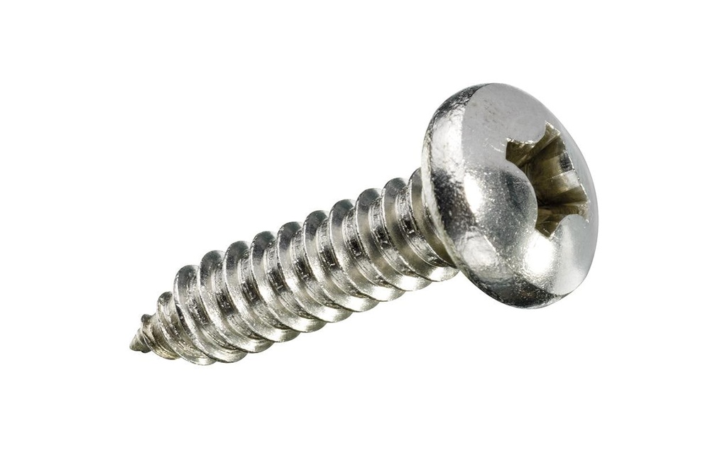 FTM Vis à tôle Tête de lentille 3.5 x 16 mm Acier inoxydable, 12 pièces