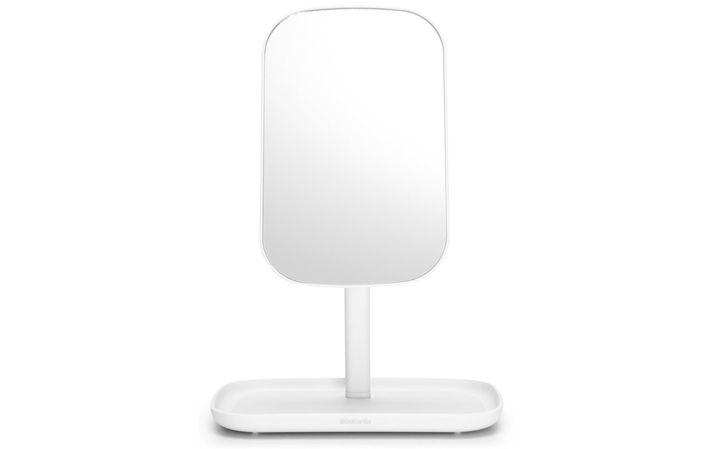 Brabantia Miroir cosmétique ReNew avec bac de rangement, Blanc