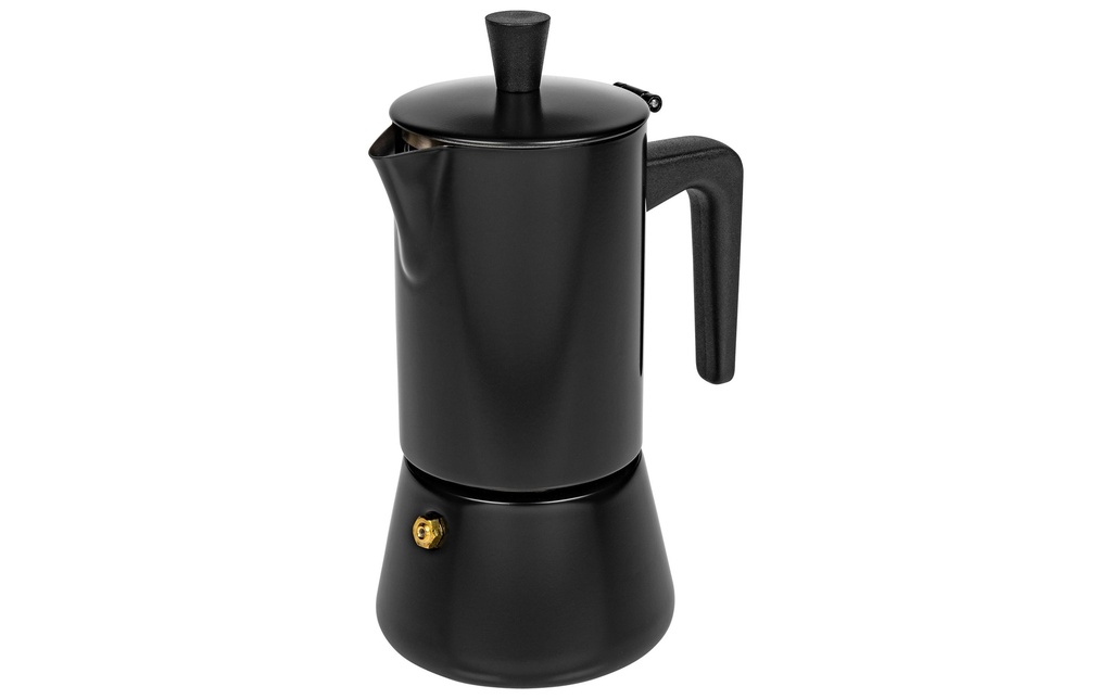 FURBER Cafetière italienne Chicchi 4 tasses, Noir