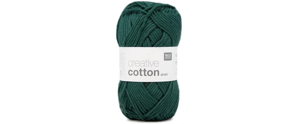 Rico Design Laine Creative Cotton Aran 50 g, sapin