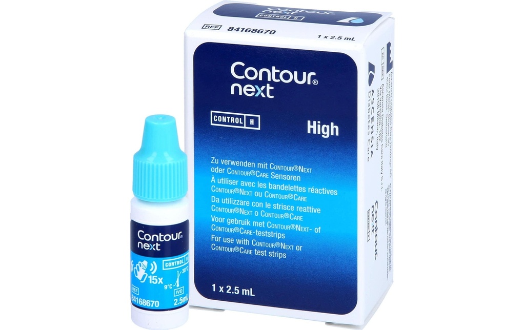 Contour next Solution de contrôle high 2.5 ml