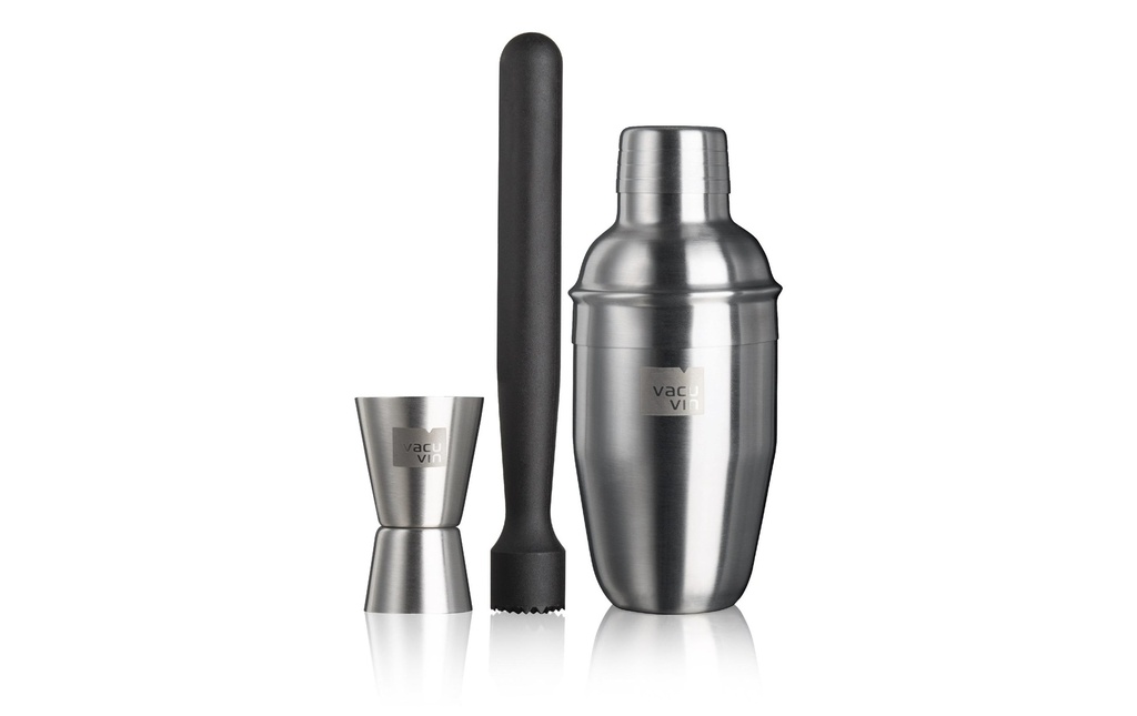 Vacuvin Kits de mixeur de boissons 0.35 l, Argenté