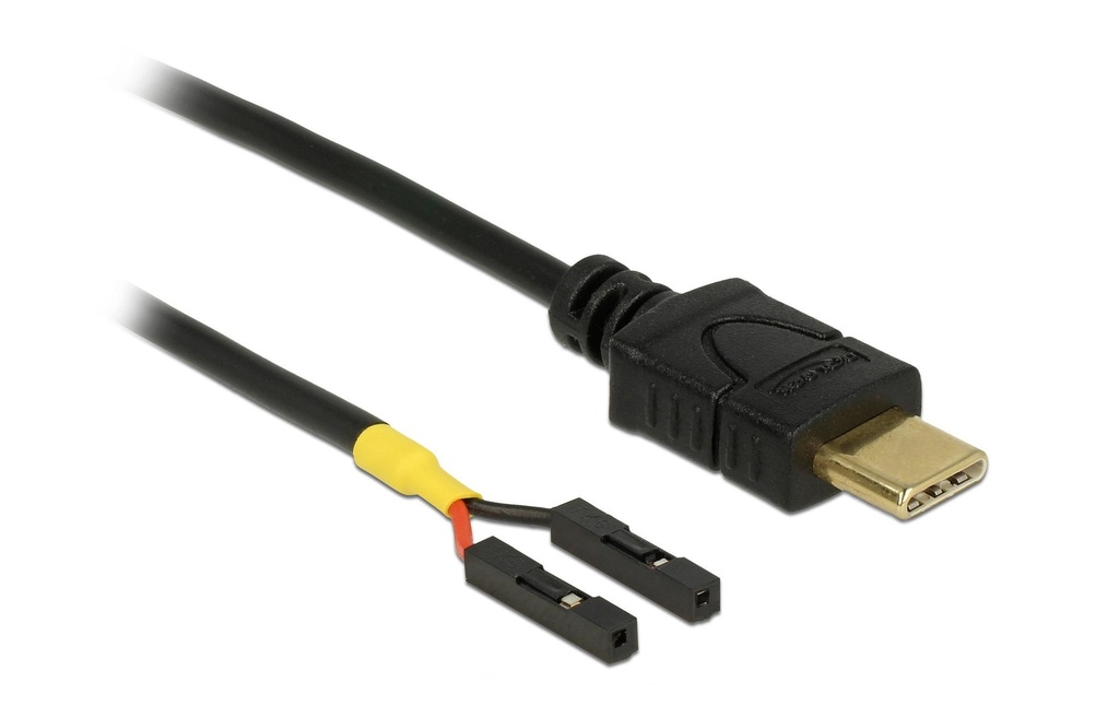 Delock Câble électrique USB 2x socle pour poteau USB-C - Pinheader 0.3 m