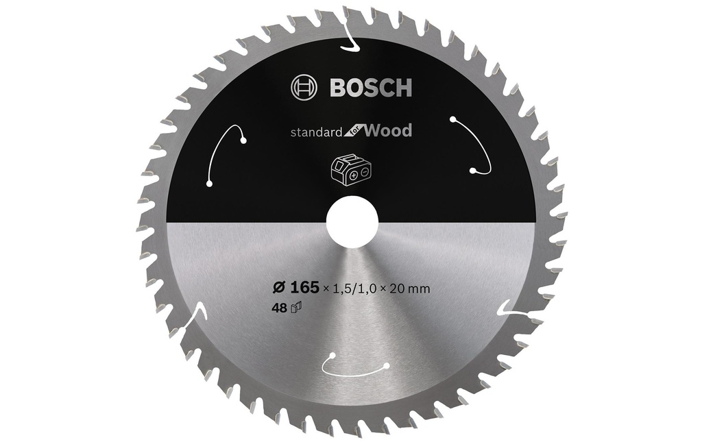 Bosch Professional Lame de scie circulaire Standard for Wood Ø 165, Z 48