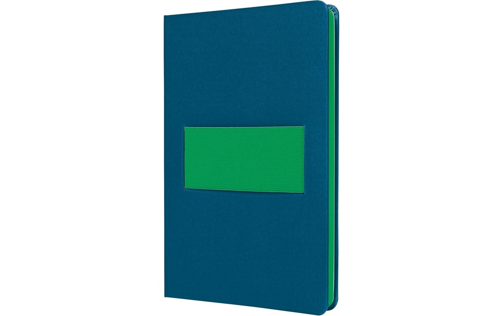 Sigel Bloc-notes Linescape NEO Couverture rigide, A5, À carreaux, Bleu