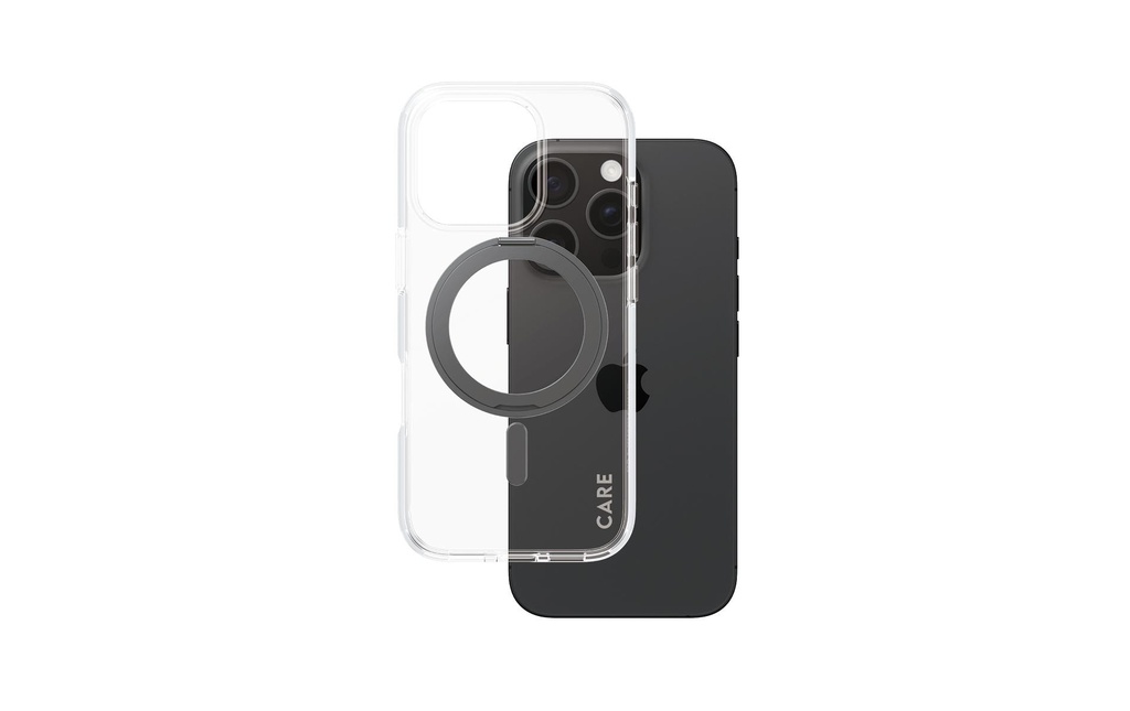 CARE Coque arrière Feature Kickstand iPhone 16 Pro Noir