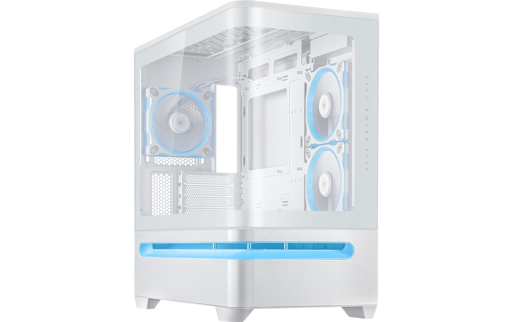 ASUS Boîtier d’ordinateur Prime AP202 TG ARGB Blanc