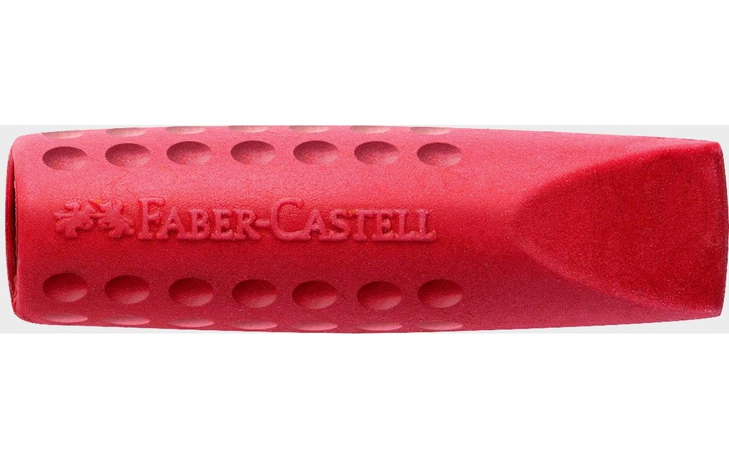 Faber-Castell Gomme Grip Cap 24 pièces, Bleu et Rouge