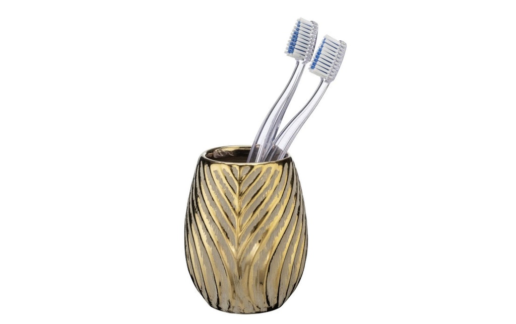 Wenko Gobelet pour le brossage de dents Idro Doré