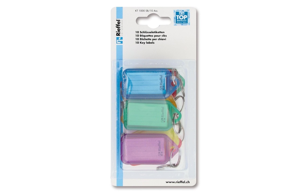 RIEFFEL Porte-clés KT petit ass. (10 pces)