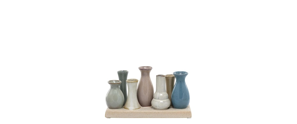 Chic Antique Ensemble de vases 11 cm, Multicolore
