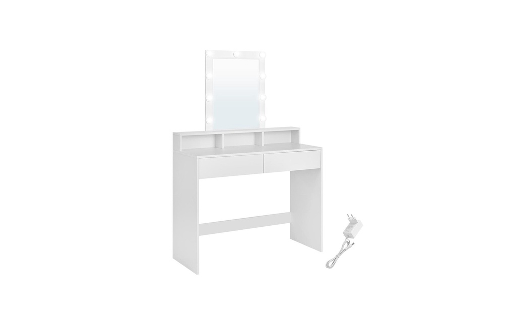 VASAGLE Coiffeuse 100 x 40 x 145 cm, blanc
