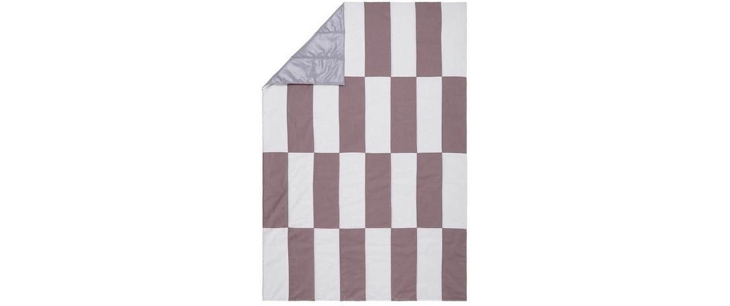 Urbanara Couverture de pique-nique Tamina 180 x 120 cm - Taupe / Nature