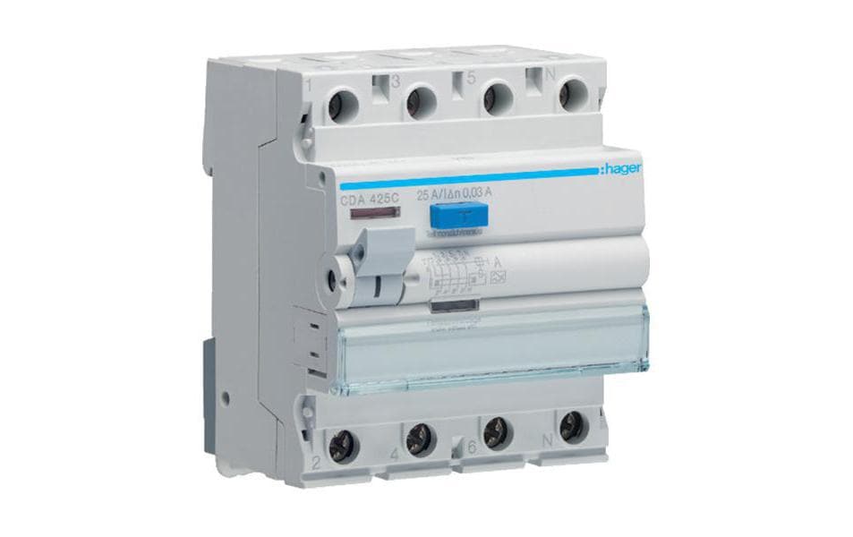 Hager Interrupteur différentiel 4P 25A 30mA A