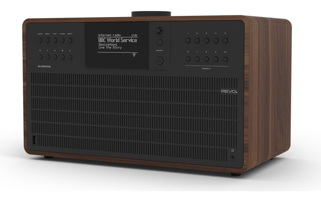 Revo Radio DAB+ SuperCD Brun/Noir