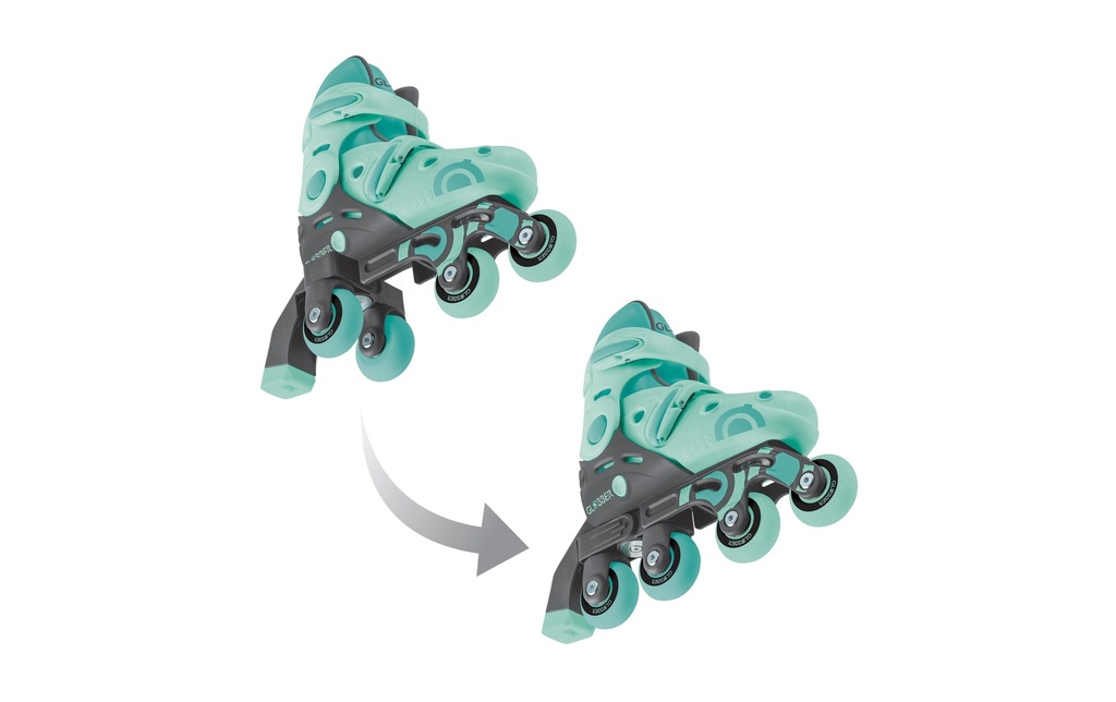 GLOBBER Rollers en ligne 2 in 1 tailles 26-29, menthe