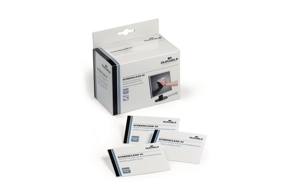 DURABLE Chiffons de nettoyage pour écrans Screenclean 50 Pièce/s