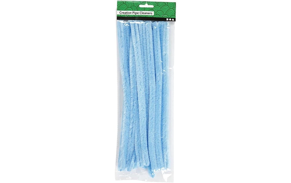 Creativ Company Fil-chenille 15 mm, 15 pièces, Bleu