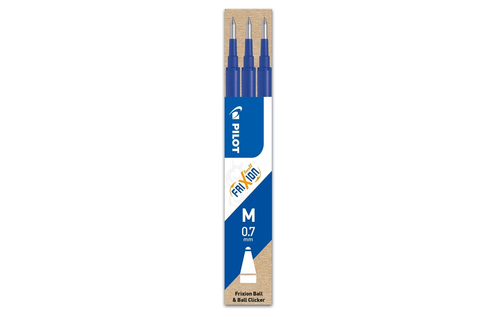 PILOT Mines roller FriXion 0.7 bleu (3 pces)
