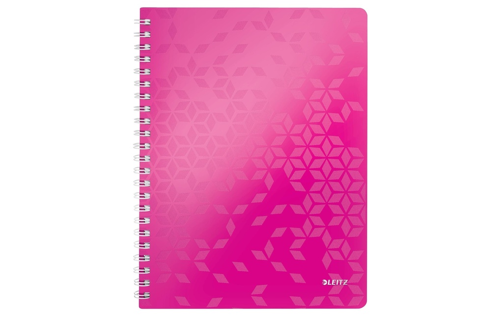 LEITZ Bloc collège WOW A4 quadr.pink (160 pces)