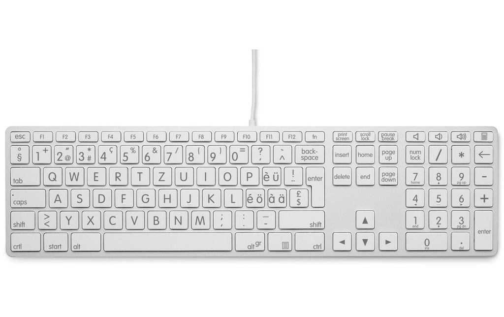 LMP Clavier USB Grande étiquette WinOS Argent