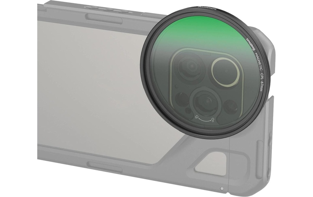 Smallrig Filtre CPL emboîtable (67 mm) avec adaptateur pour monture T