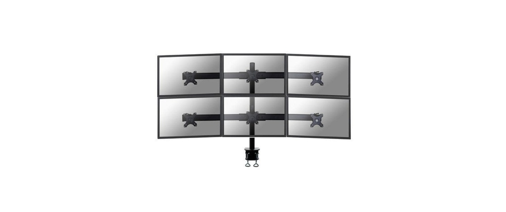 NEOMOUNTS Supports de table FPMA-D700D6 jusqu'à 50 kg - Noir