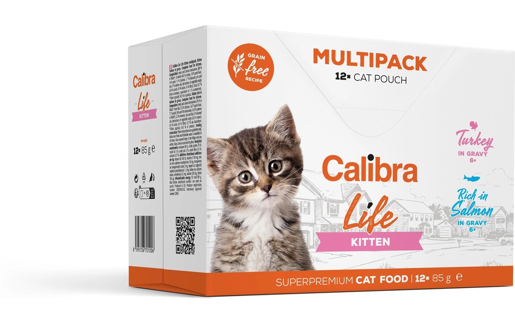 Calibra Alimentation humide Life Kitten Multipack 12x 85 g