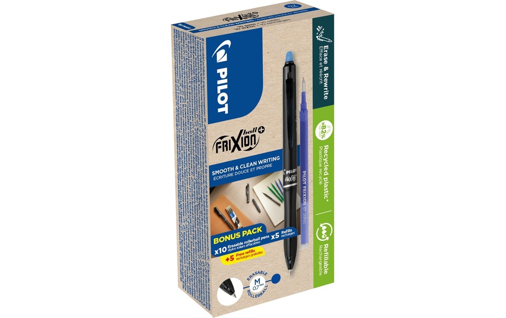 PILOT Roller FriXion Ball+/Ref.bleu (20 pces)