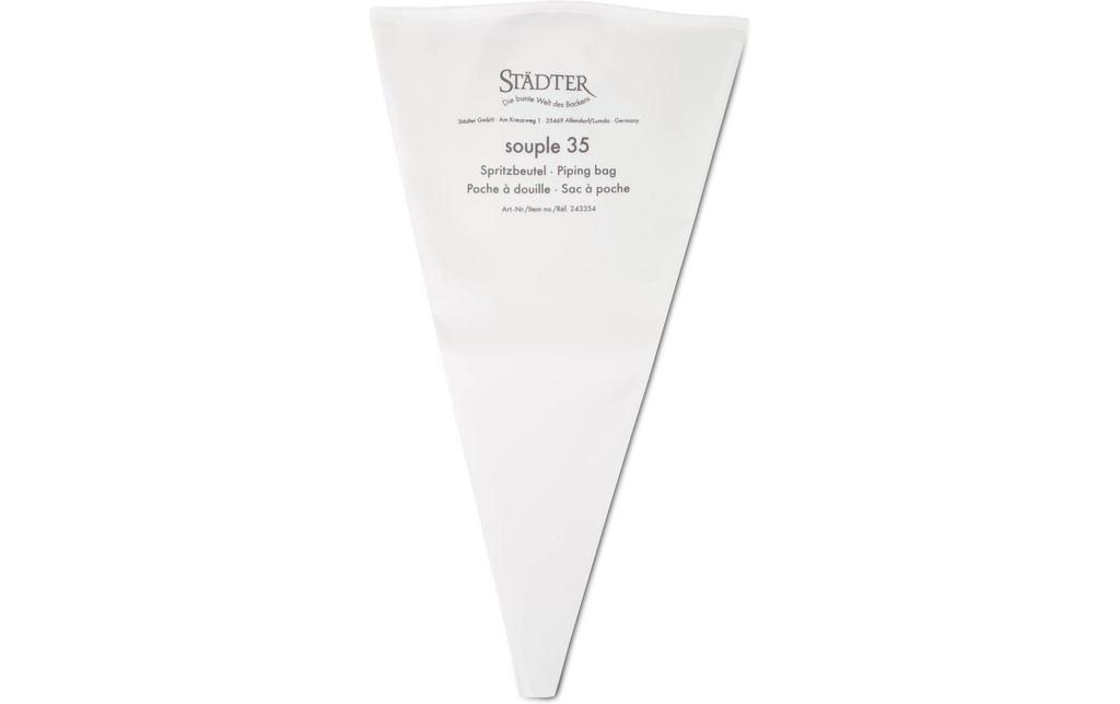 Städter Poche à douilles Profi Souple 35 cm, blanc