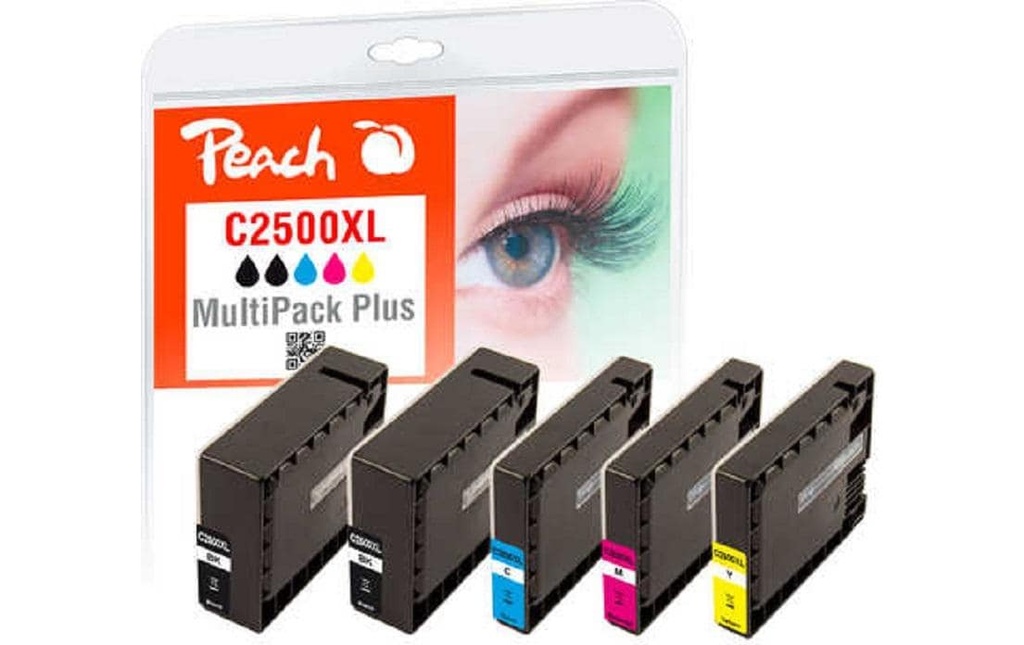 Peach Encre Canon PGI-2500XL 2x BK, C, M, Y