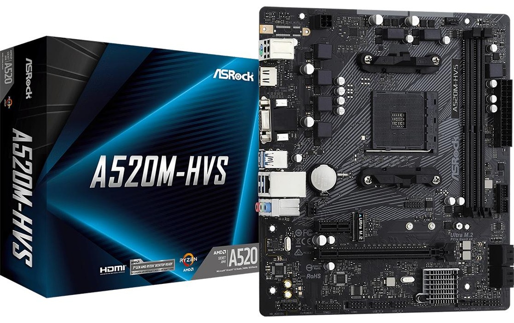 ASRock Carte mère A520M-HVS