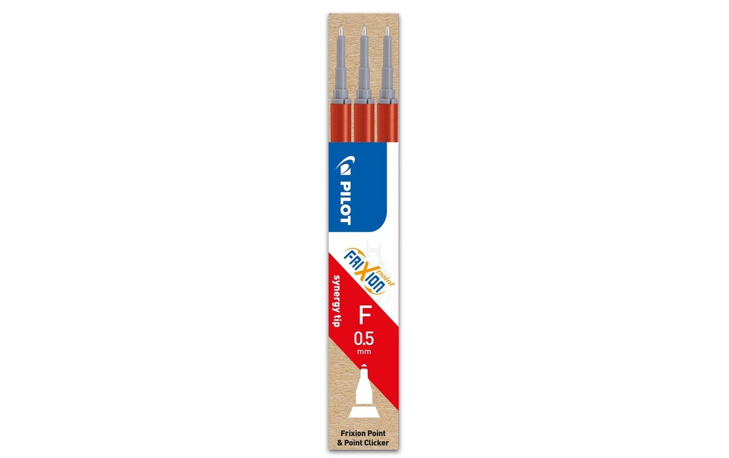 PILOT Mines FriXion Point 0.5 rouge (3 pces)