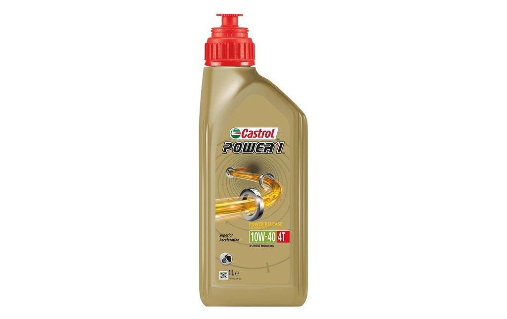 Castrol Huile moteur Power 1 4T 10W-40 Trizone Technology, 1 l
