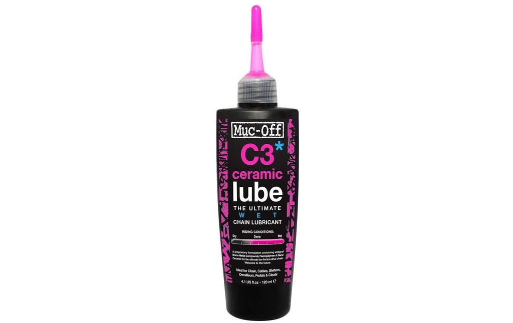Muc-Off Huile de chaîne C3 Wet Ceramic Lube 120 ml