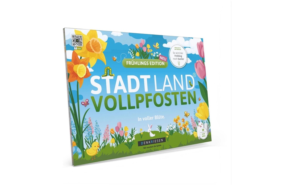 Denkriesen Party game Édition de printemps de Stadt Land Vollpfosten Bloc A4