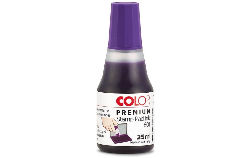 Colop Encre pour tampon 801, 25 ml, Violet