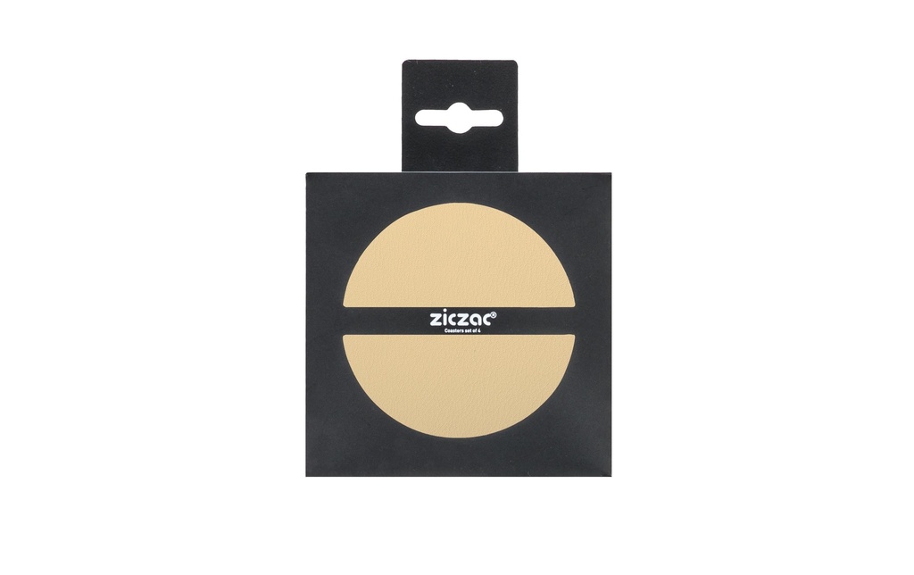 Tiseco Dessous de verre Togo 4 pièces, 10 cm, Sabler