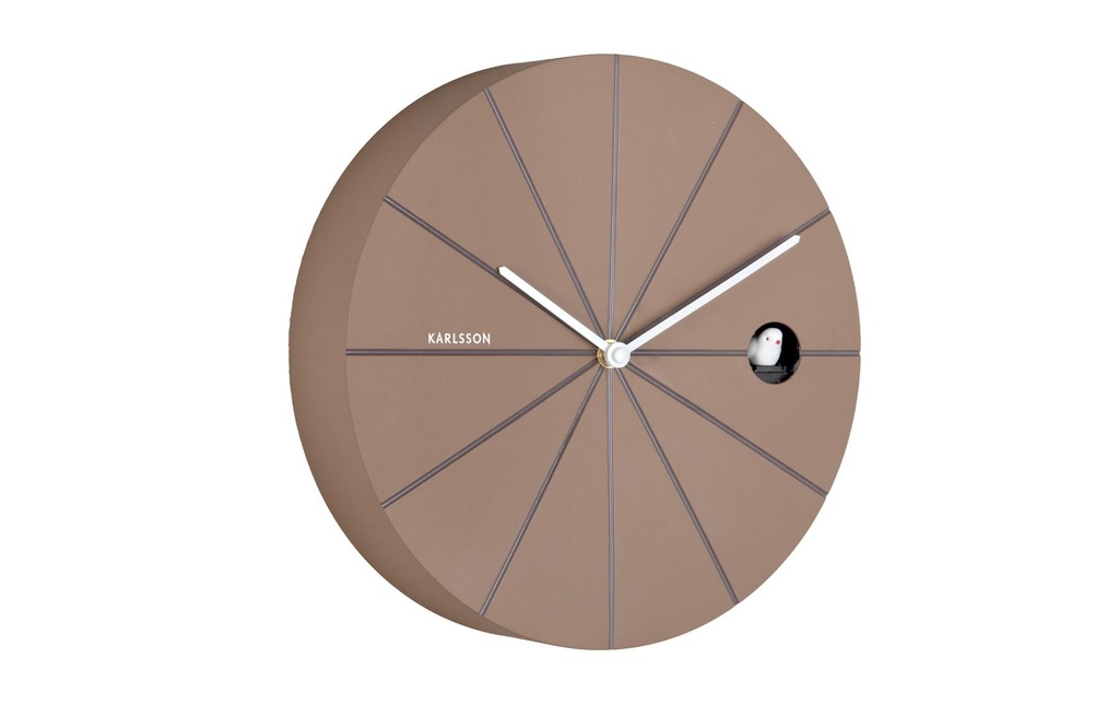 KARLSSON Horloge murale Destacado 28 cm, Mocha Brown