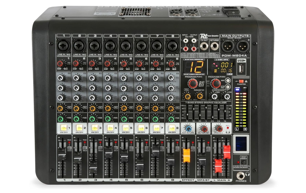 Power Dynamics Table de mixage PDM-M804A